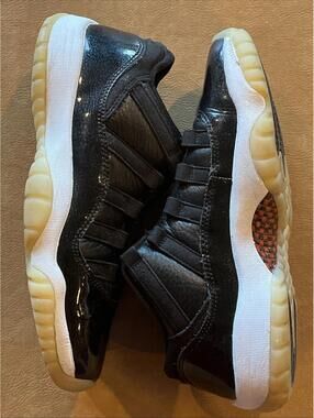 Jordan 11 Retro Low Black Shoes (Youth 5.5)